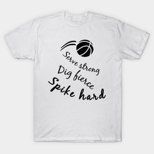 Volleyball Player Designer Shirt T-Shirt